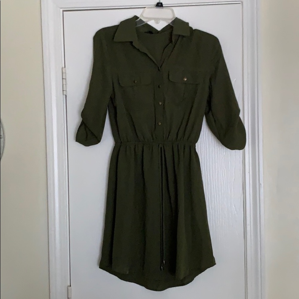 Olive green dress